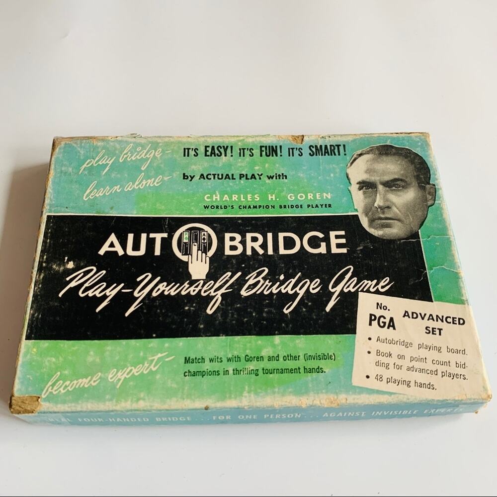 1951 Goren Autobridge Play Yourself  Bridge Playing Board